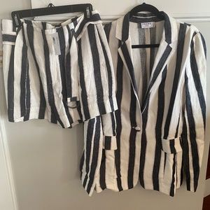 FAME Linen Blazer & Short Set